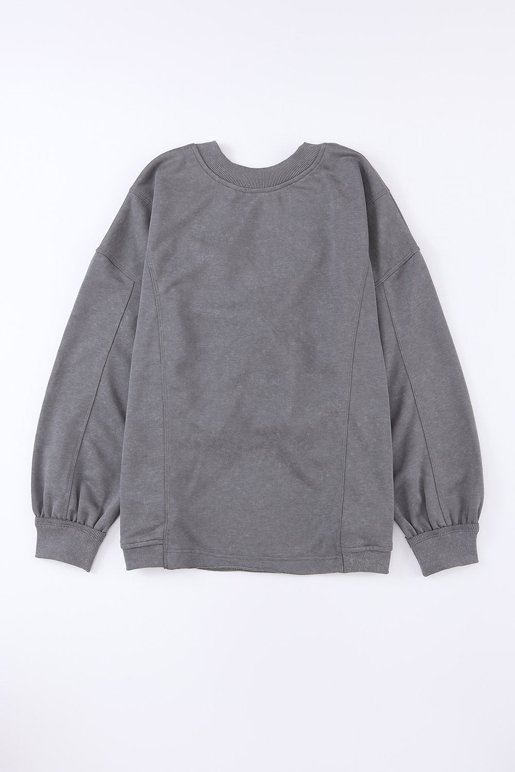 Gray Twist Butterfly Oversized Sweatshirt-True and Wild