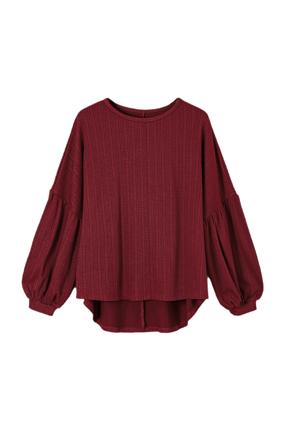 Ruby Plus Size Balloon Sleeve Textured Knit Top