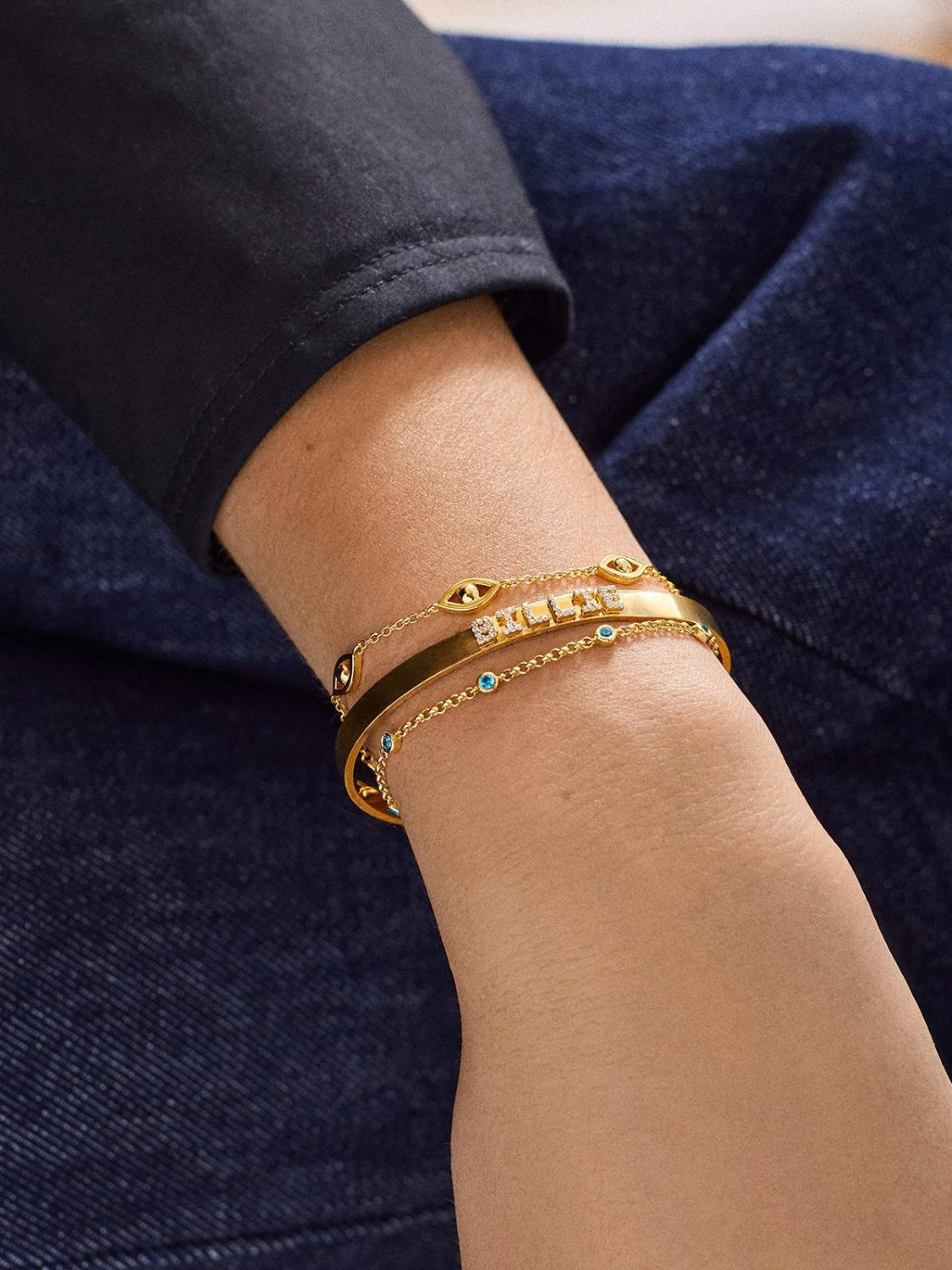 18K Gold-Plated Titanium Steel Bracelet-True and Wild