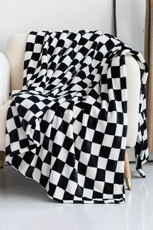 Chestnut Checkerboard Printed Soft Throw Blanket-True and Wild