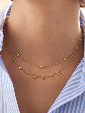 18K Gold-Plated Titanium Steel Necklace-True and Wild