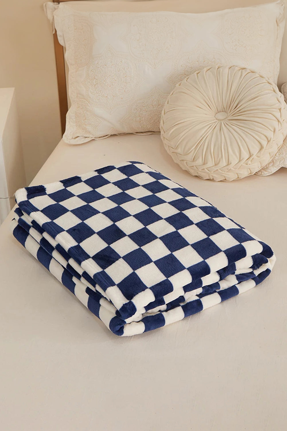 Chestnut Checkerboard Printed Soft Throw Blanket-True and Wild