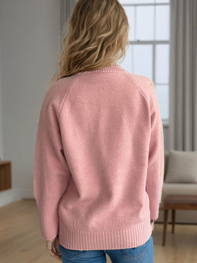 Turtleneck Raglan Sleeve Sweater