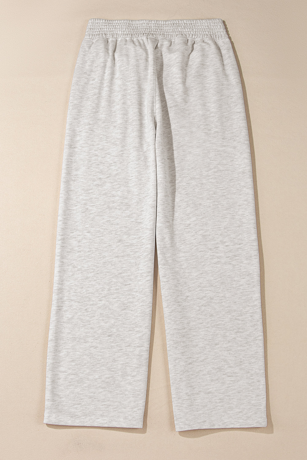 Light Grey Cross-Waist Wide Leg Lounge Pants-True and Wild