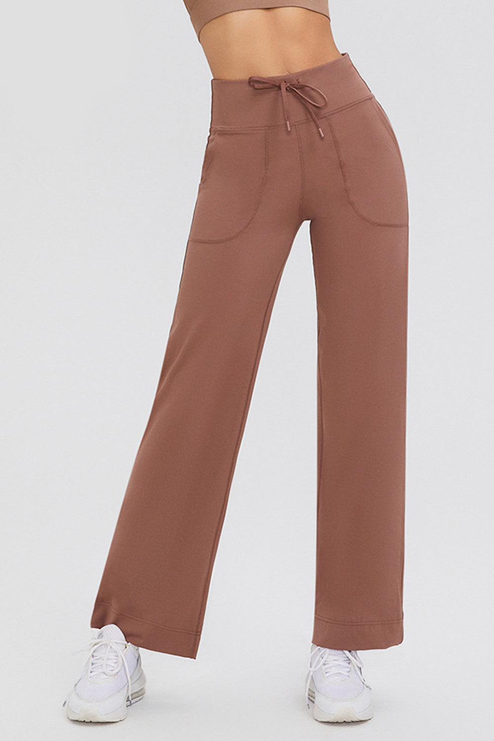 Basic Bae Full Size Drawstring High Waist Pants with Pockets