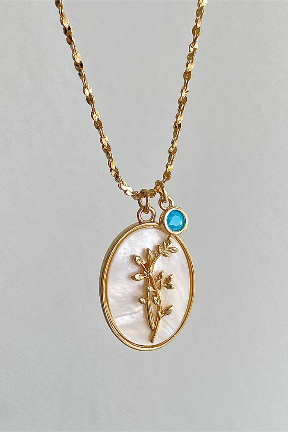 Flower Shell Pendant Copper Necklace-True and Wild