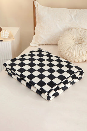 Chestnut Checkerboard Printed Soft Throw Blanket-True and Wild