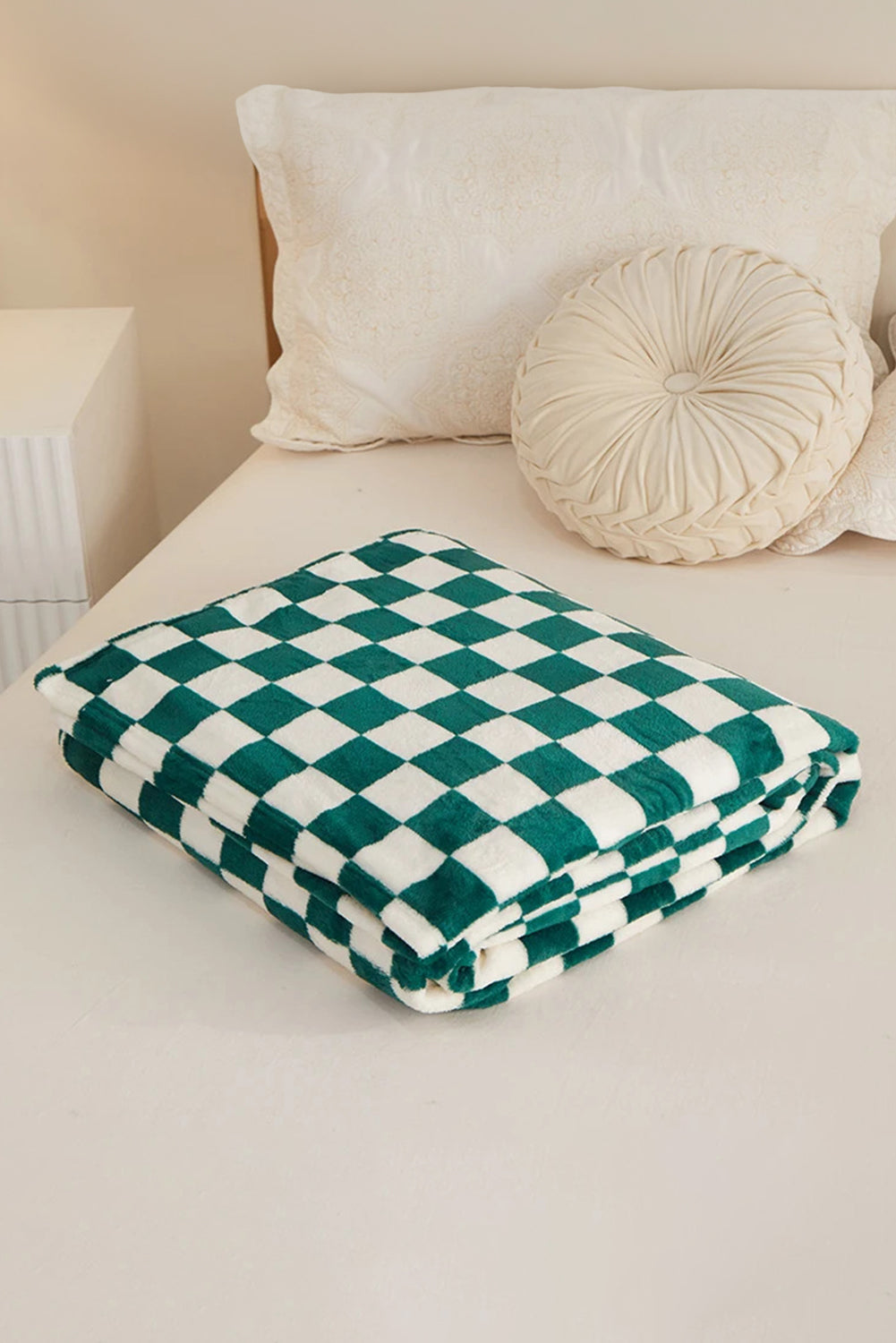 Chestnut Checkerboard Printed Soft Throw Blanket-True and Wild