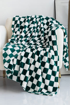 Chestnut Checkerboard Printed Soft Throw Blanket-True and Wild