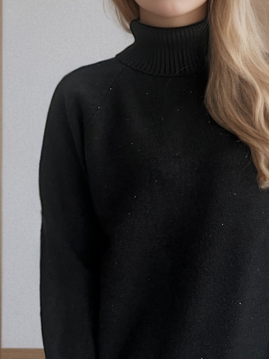 Turtleneck Raglan Sleeve Sweater