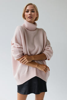 Basic Bae Turtleneck Dropped Shoulder Long Sleeve Sweater-True and Wild