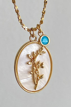 Flower Shell Pendant Copper Necklace-True and Wild