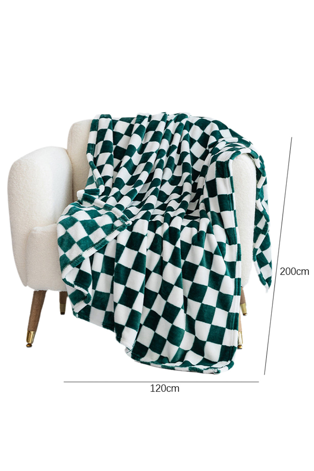 Chestnut Checkerboard Printed Soft Throw Blanket-True and Wild