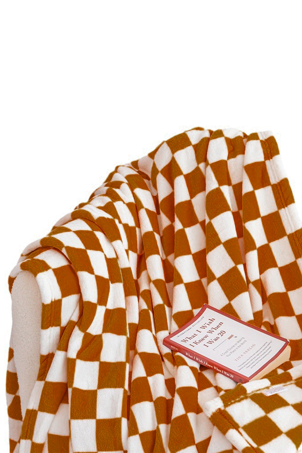 Chestnut Checkerboard Printed Soft Throw Blanket-True and Wild