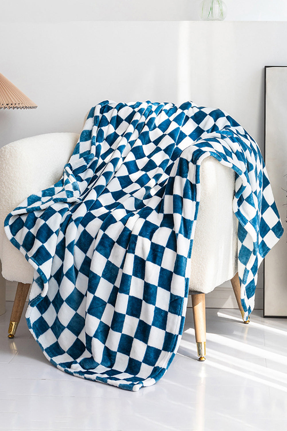 Chestnut Checkerboard Printed Soft Throw Blanket-True and Wild