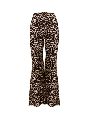 Leopard Flare Pants-True and Wild