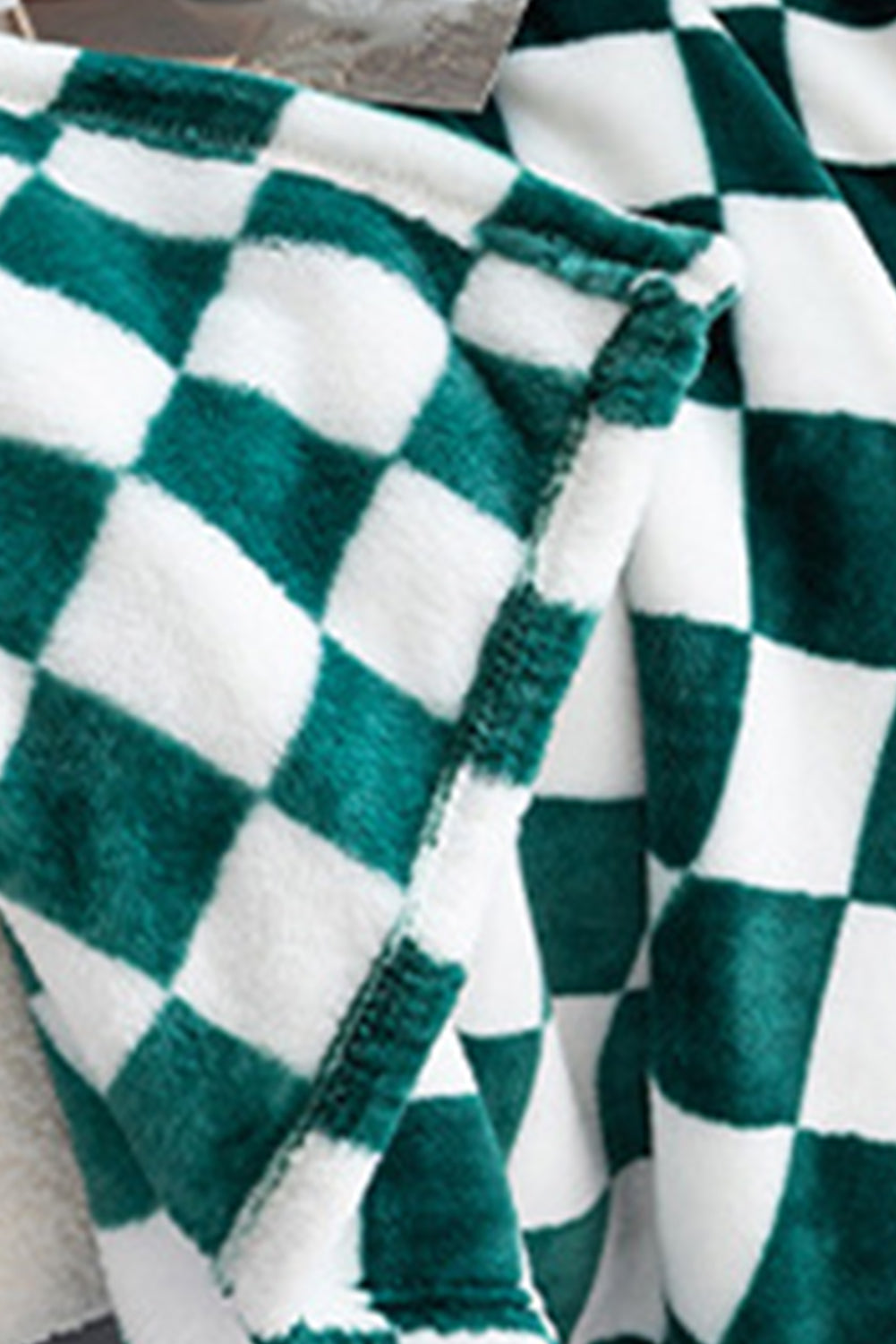 Chestnut Checkerboard Printed Soft Throw Blanket-True and Wild