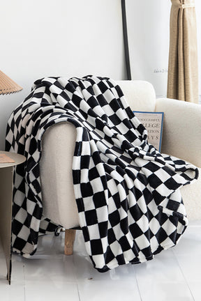 Chestnut Checkerboard Printed Soft Throw Blanket-True and Wild