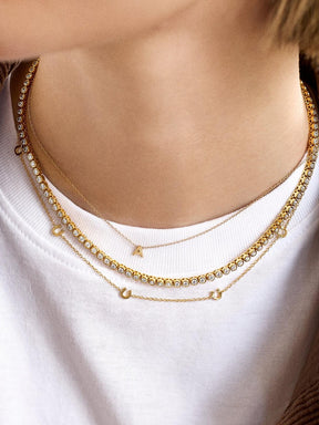 18K Gold-Plated Titanium Steel Necklace-True and Wild