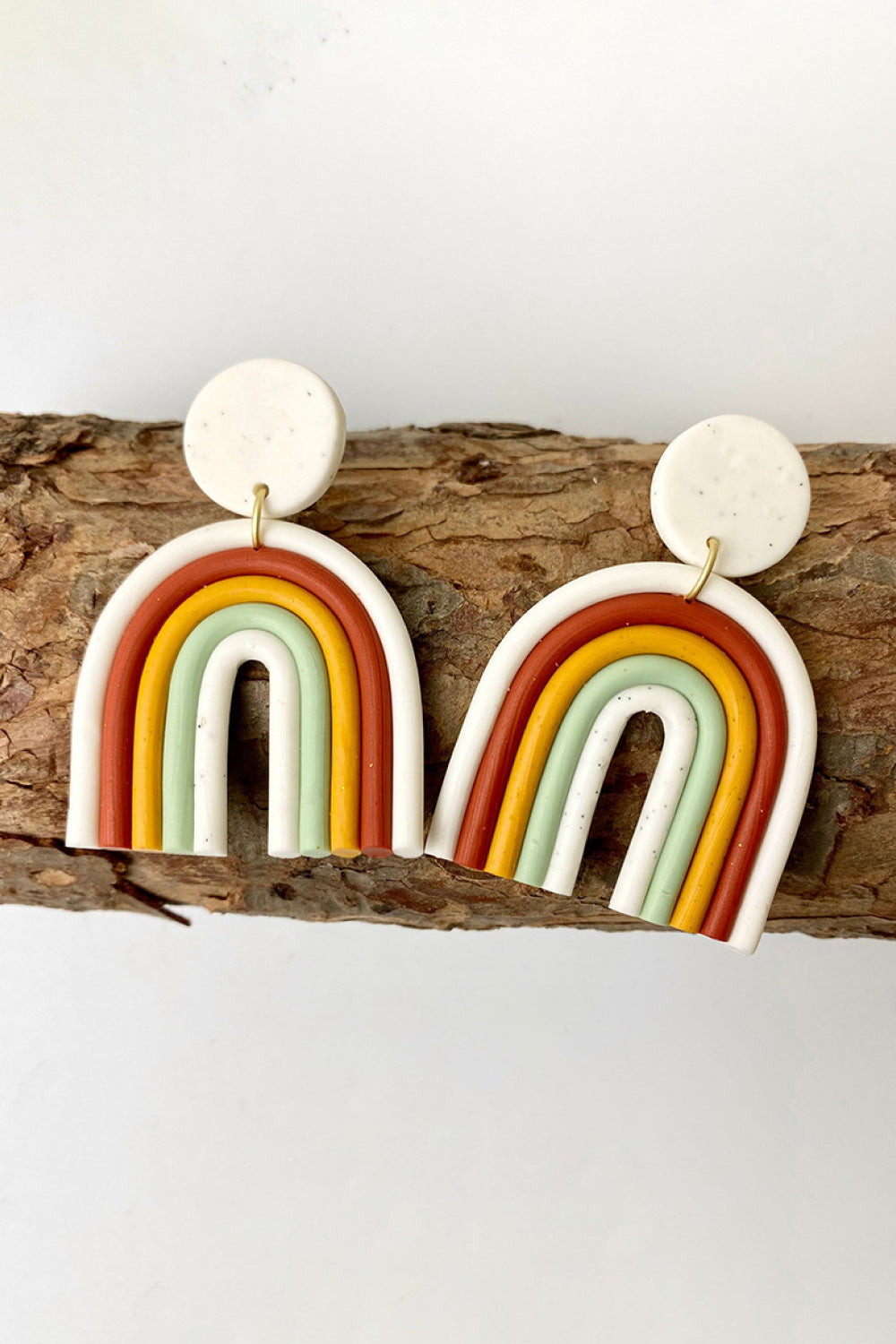 Rainbow Shape Dangle Earrings-True and Wild