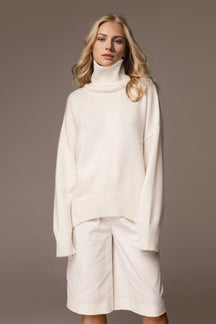 Basic Bae Turtleneck Dropped Shoulder Long Sleeve Sweater-True and Wild