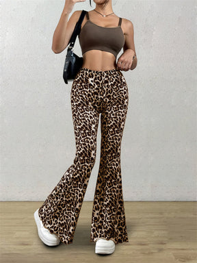 Leopard Flare Pants-True and Wild